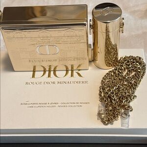 New Dior Gold Mini Limited Edition Makeup Clutch